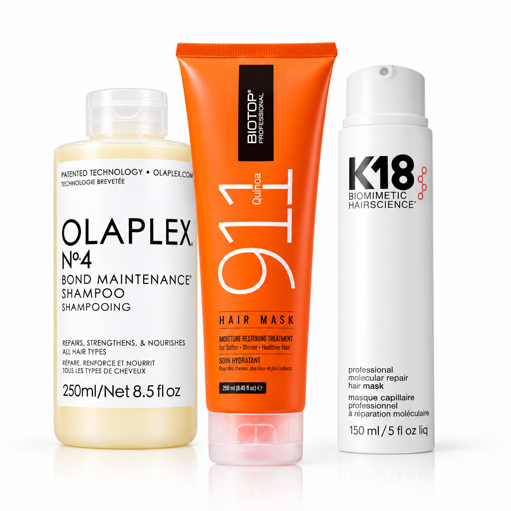 Imagen de Cabello con OLAPLEX Nº.4, Biotop 911 y K18 Leave-In 150ml