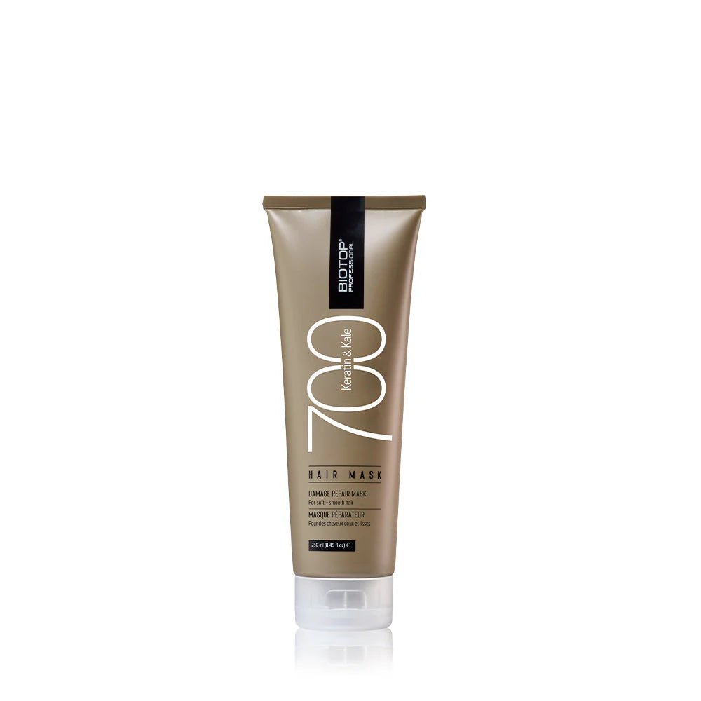 Biotop Professional 700 Keratin + Kale Hair Mask 250ml para reparación de cabello dañado