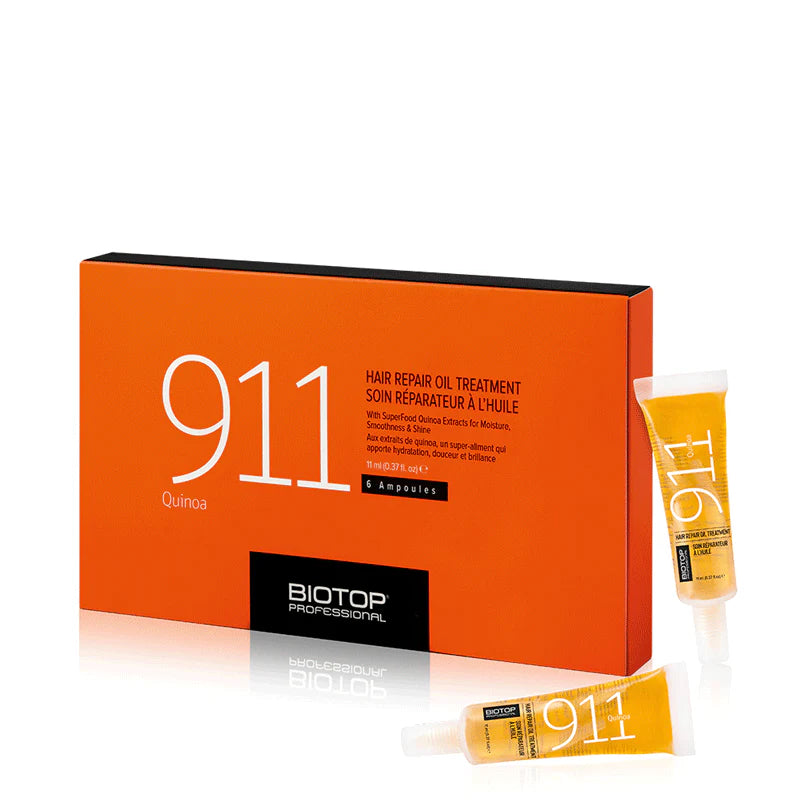 BIO TOP Ampollas reparadoras de cabello con quinoa 911
