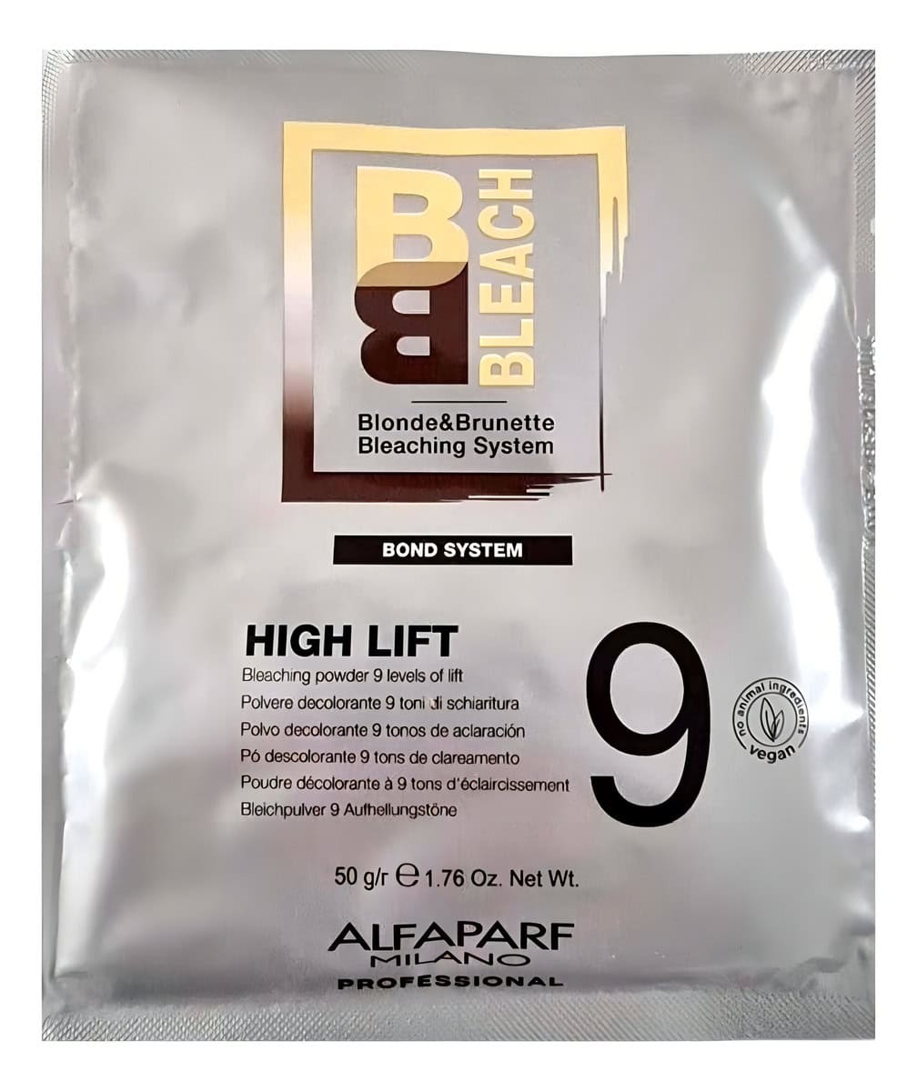Polvo decolorante Alfaparf Milano BB Bleach High Lift 9 tonos con tecnología Bond System en Majo Belleza Panamá.