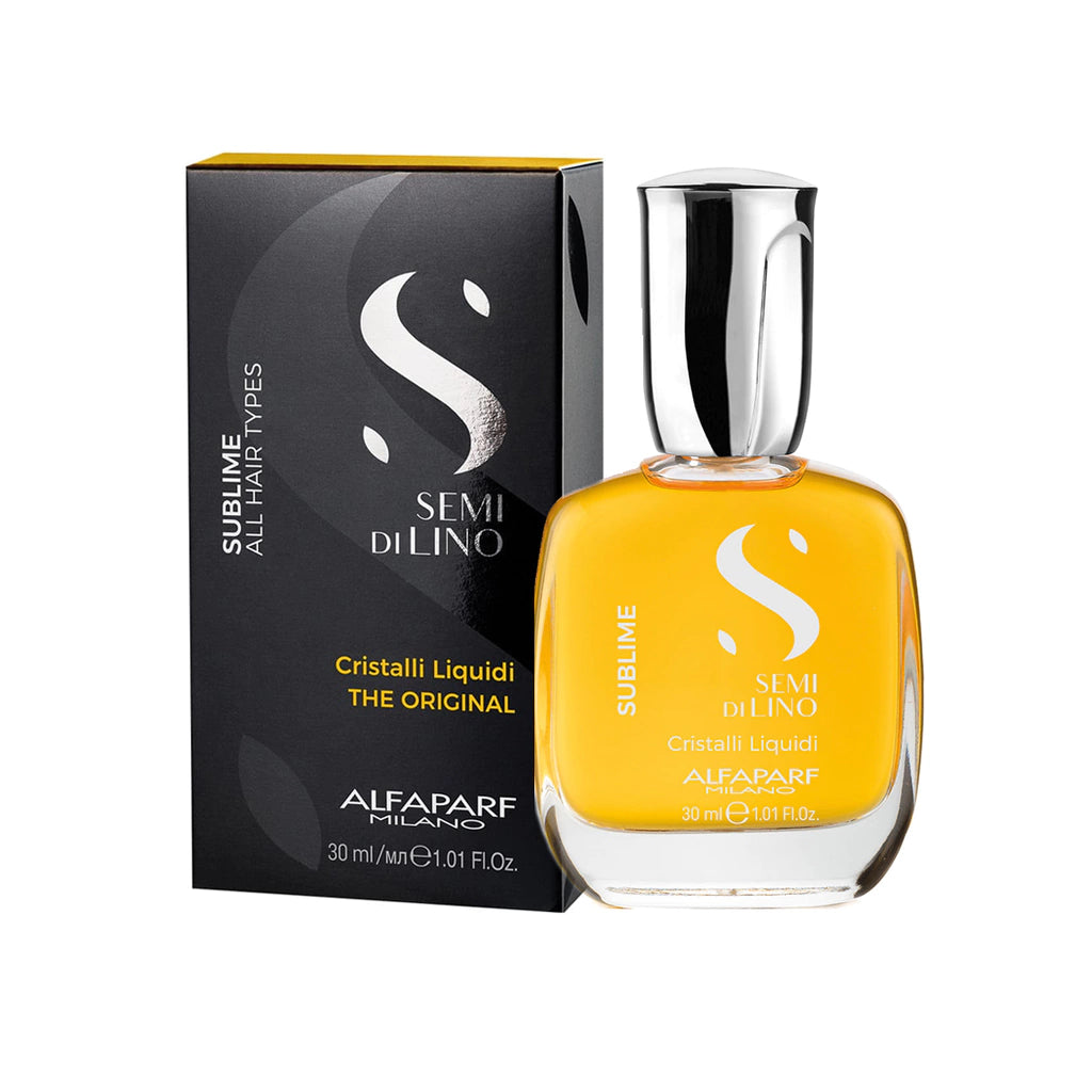 Alfaparf Semi di Lino Cristalli Liquidi suero iluminador y protector en variantes de 30ml Majo Belleza Panama