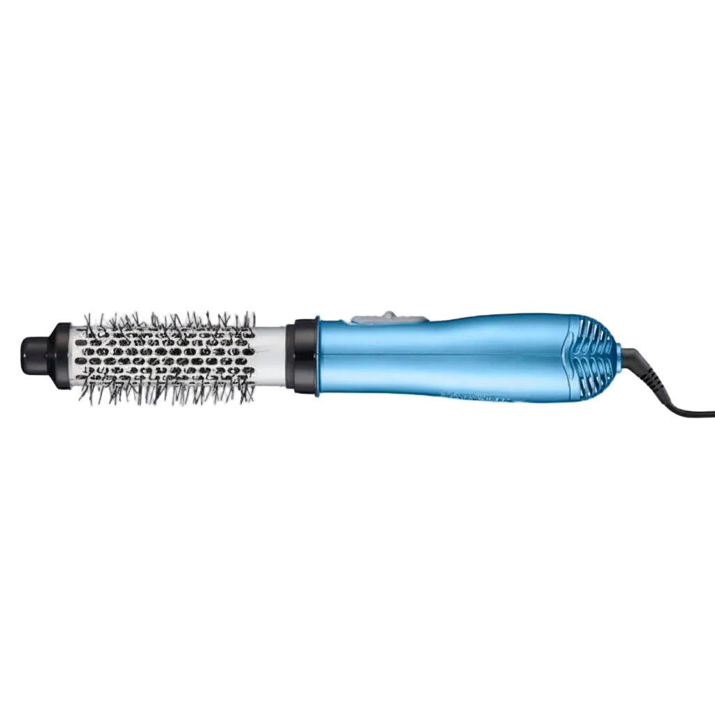 Cepillo de aire caliente Babyliss Pro de 32mm con cerdas suaves para peinar y dar volumen.
