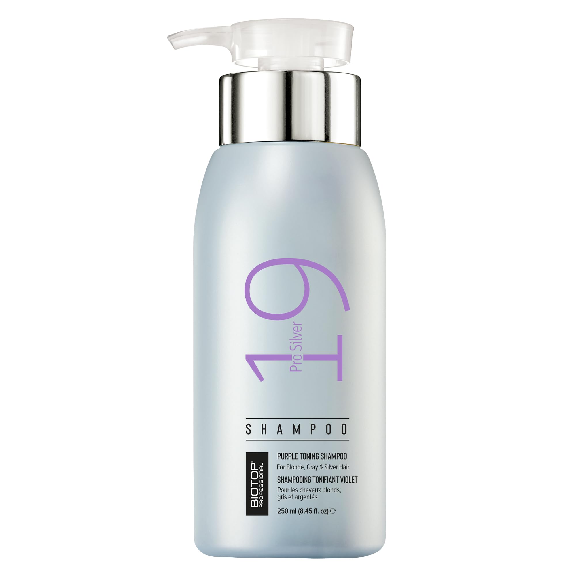 Biotop 19 Pro Silver Shampoo 250ml matizador rubio Panamá 
