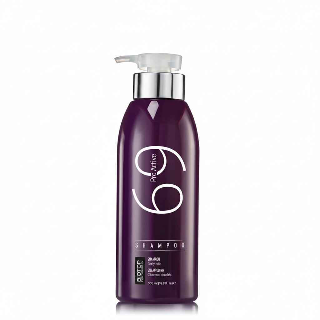 Shampoo para rizos Biotop 69 Pro Active 500ml limpieza sin sulfatos Majo Belleza Panamá