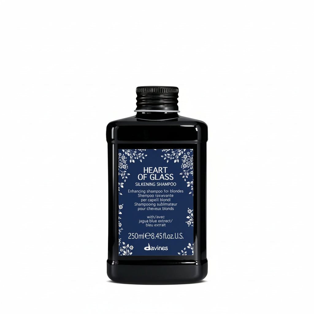 Champú nutritivo Davines Heart of Glass para neutralizar tonos rubios
