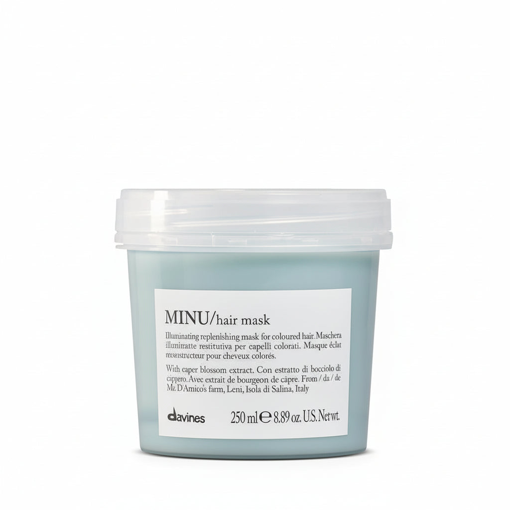 Mascarilla Davines MINU para cabello teñido, protección y brillo 250ml
