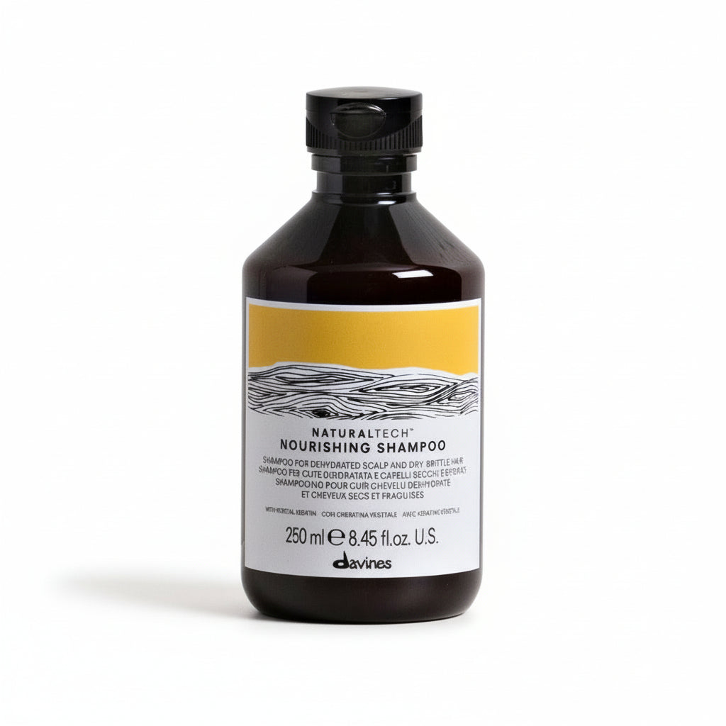 Davines Nourishing Shampoo 250ml cabello seco y dañado Panamá Naturaltech Nourisgung Shampoo Davines 250 ml, Shampoo para cabello seco y maltratado.
