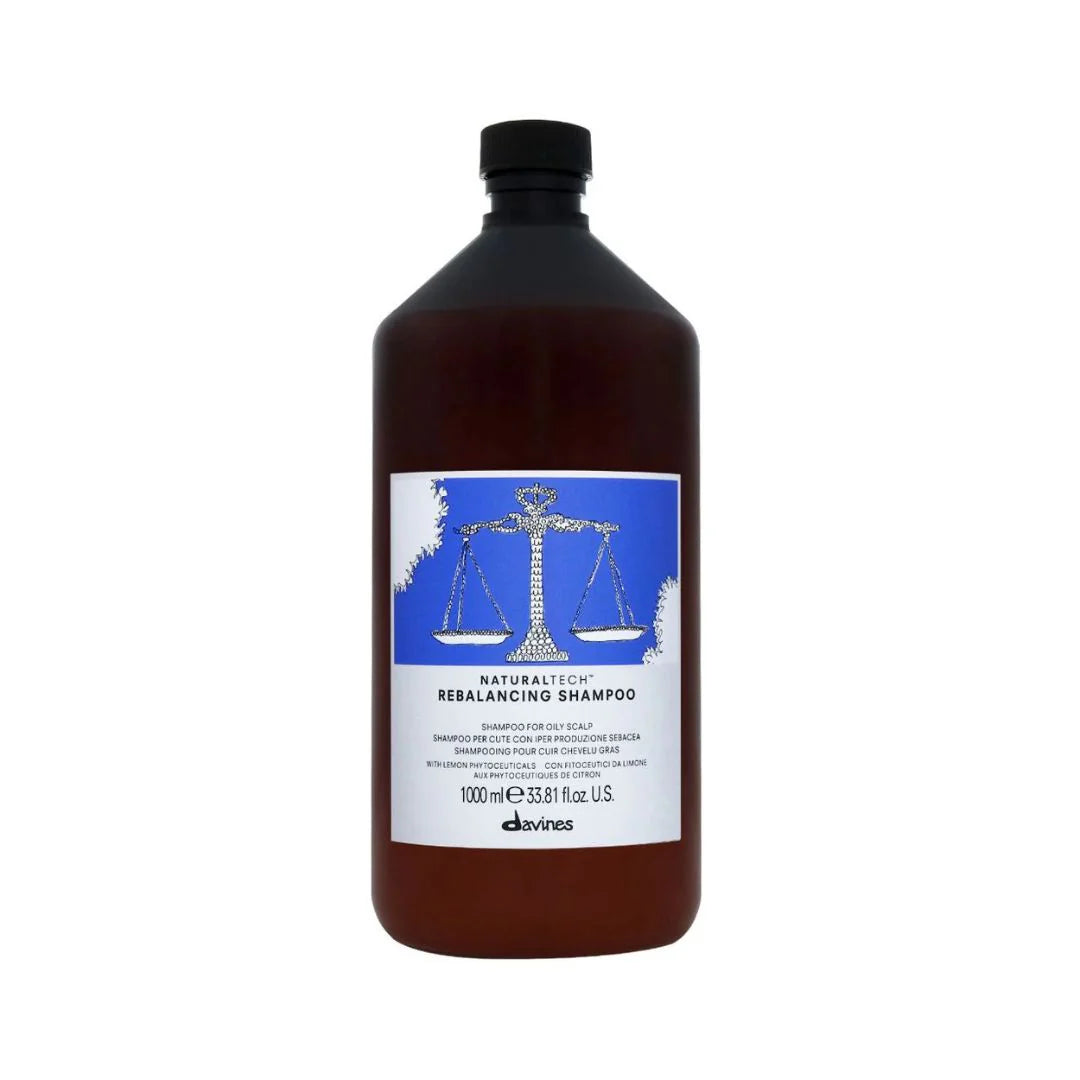 Davines Rebalancing Shampoo 1000ml para cuero cabelludo graso