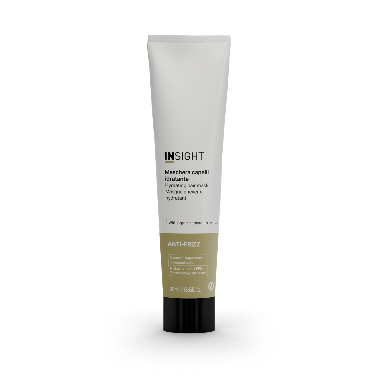 Mascarilla orgánica hidratante Insight Anti Frizz Mask de 200ml para el control del encrespamiento en Majo Belleza Panamá.
