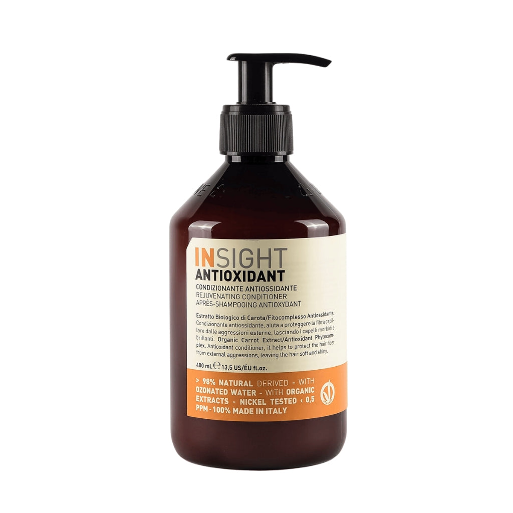 Envase oficial de Insight Colored Hair Protective Conditioner de 400ml para protección de brillo en Majo Belleza Panamá..