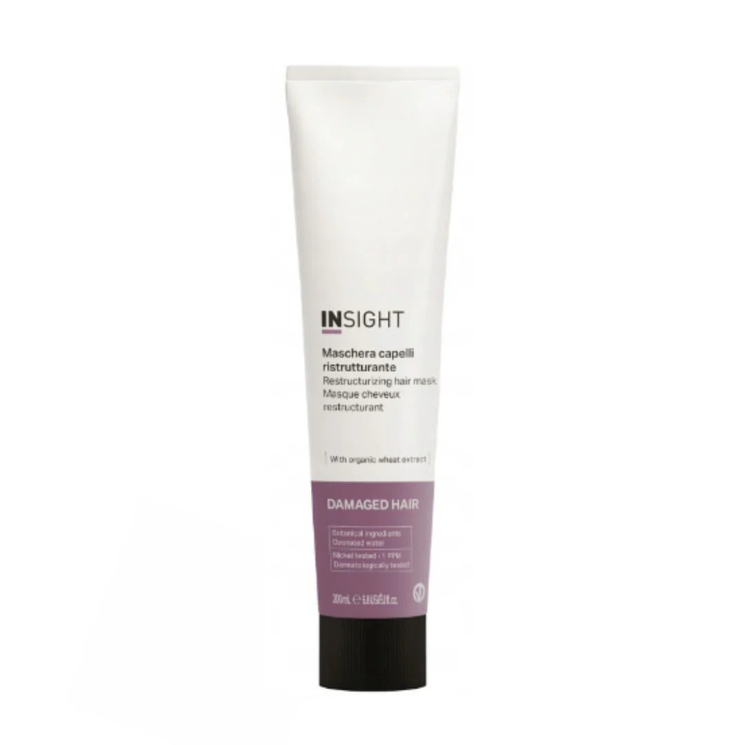 Insight Damaged Hair Restructurizing Mask de 200ml para reconstrucción intensiva en Majo Belleza Panamá.