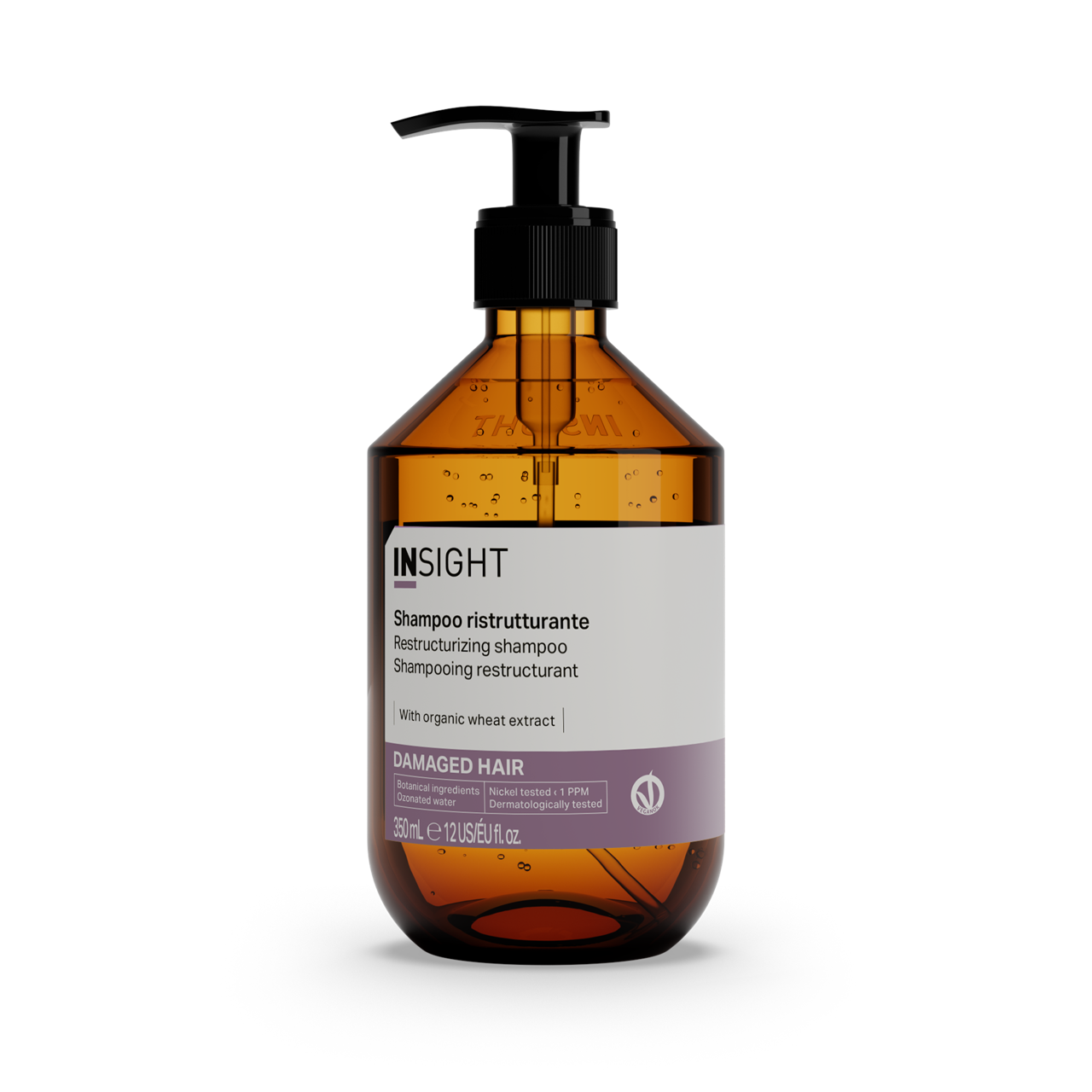 Shampoo reconstructor orgánico Insight Damaged Hair Restructurizing Shampoo de 350ml en Majo Belleza Panamá.