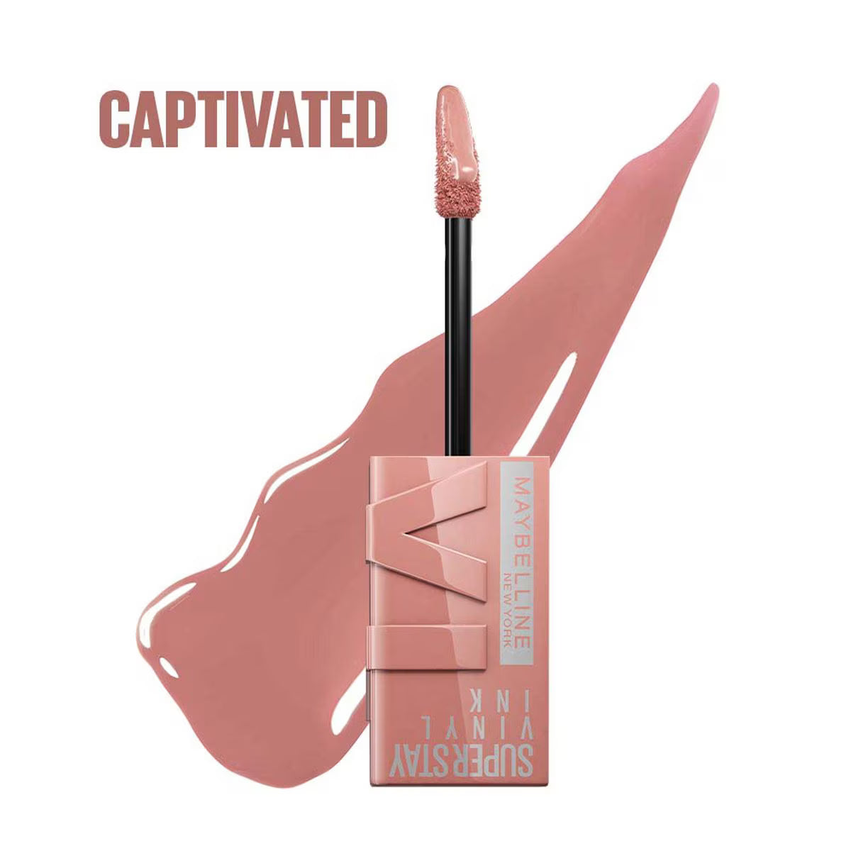  Labial Líquido de Larga Duración Maybelline Super Stay Vinyl Ink - Tono 95 Captivated Acabado Vinilo Brillante, hasta 16H