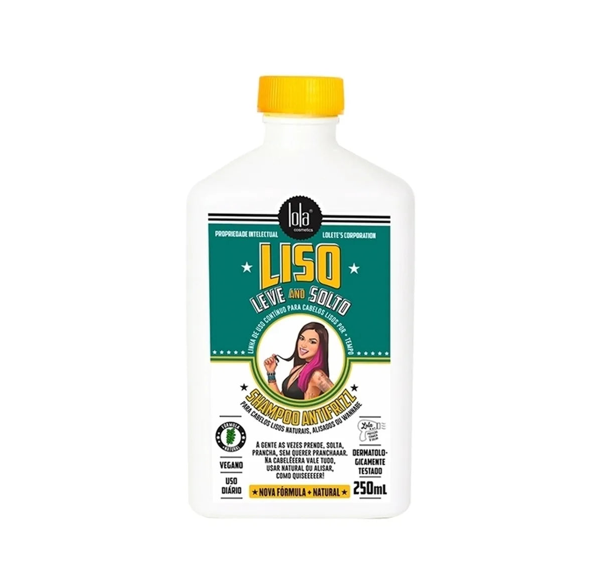 Lola Shampoo Antifrizz Liso Ligero y Suelto 250ml control frizz Panamá 