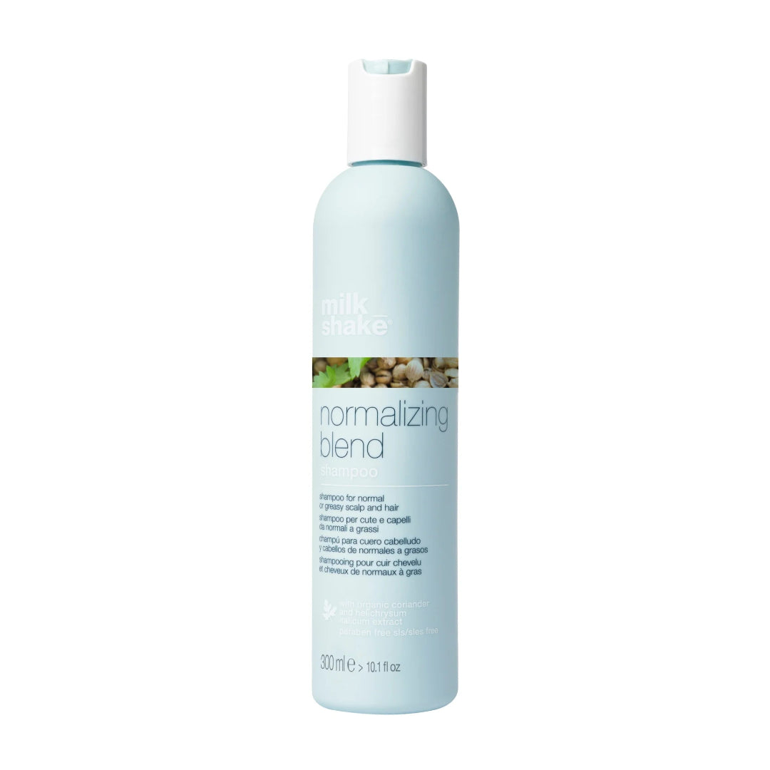 Champú Milk Shake Normalizing Blend 300ml para control de grasa y cuero cabelludo sano
