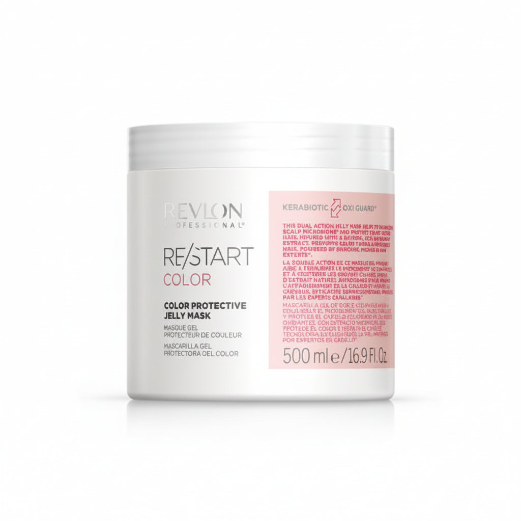 Mascarilla profesional Revlon Restart Color Jelly Mask tamaño salón 500 ml