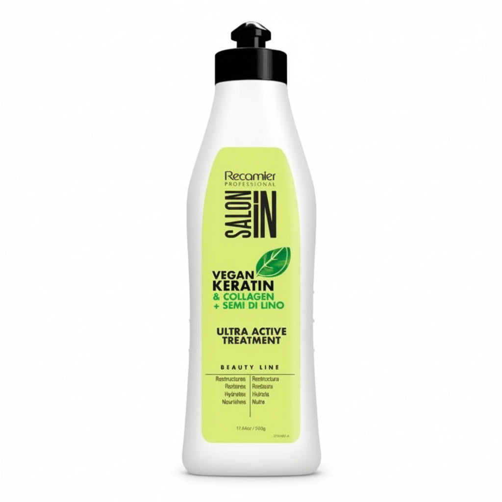 Salon In Vegan Keratin & Collagen + Semi Di Lino Ultra Active Treatment 500g Panamá 