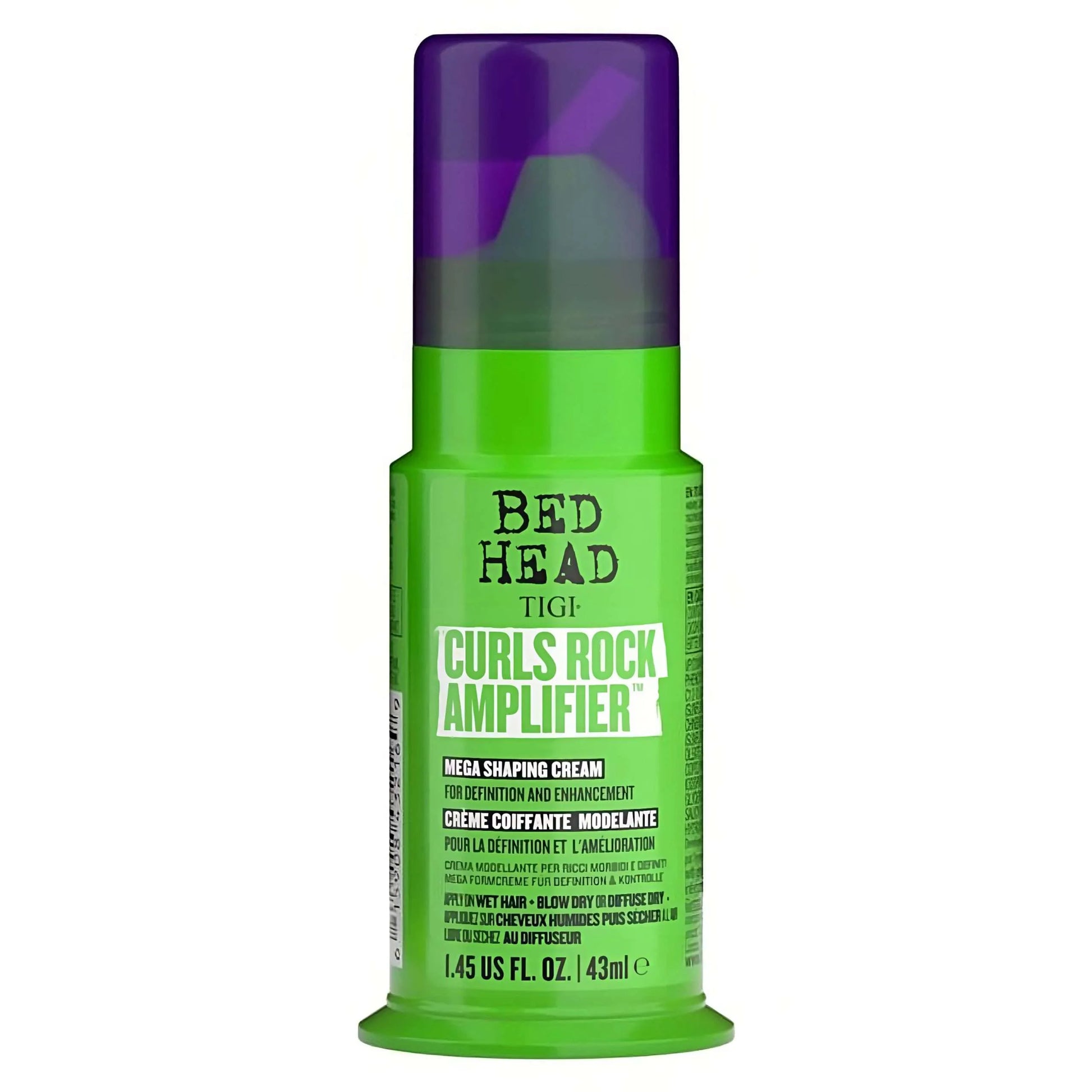 Crema de definición para rizos TIGI Bed Head Curls Rock Amplifier de 43ml para control de frizz en Majo Belleza Panamá.