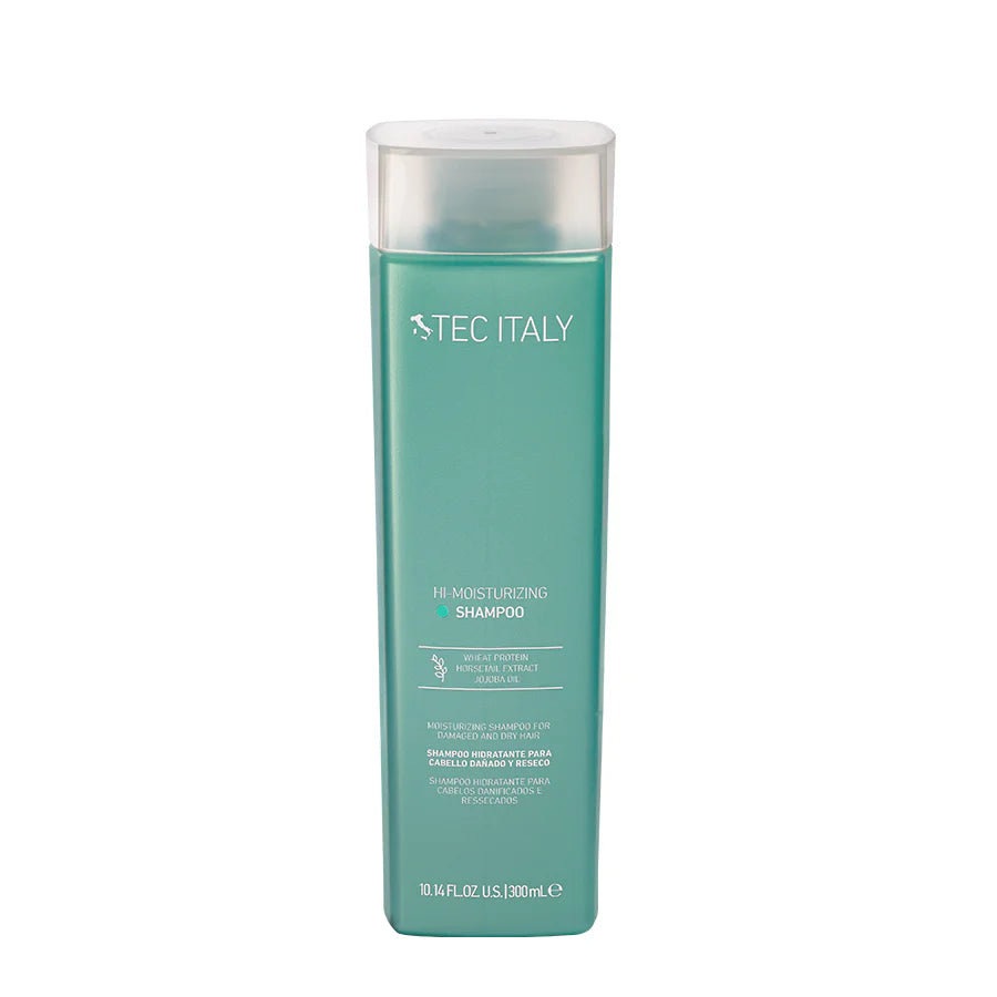 Tec Italy Hi-Moisturizing Shampoo 300ml cabello dañado reseco Majo Belleza Panamá