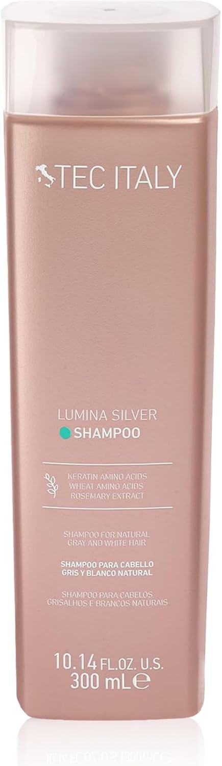 Tec Italy Lumina Silver Shampoo 300ml cabello gris plata profesional Panamá 