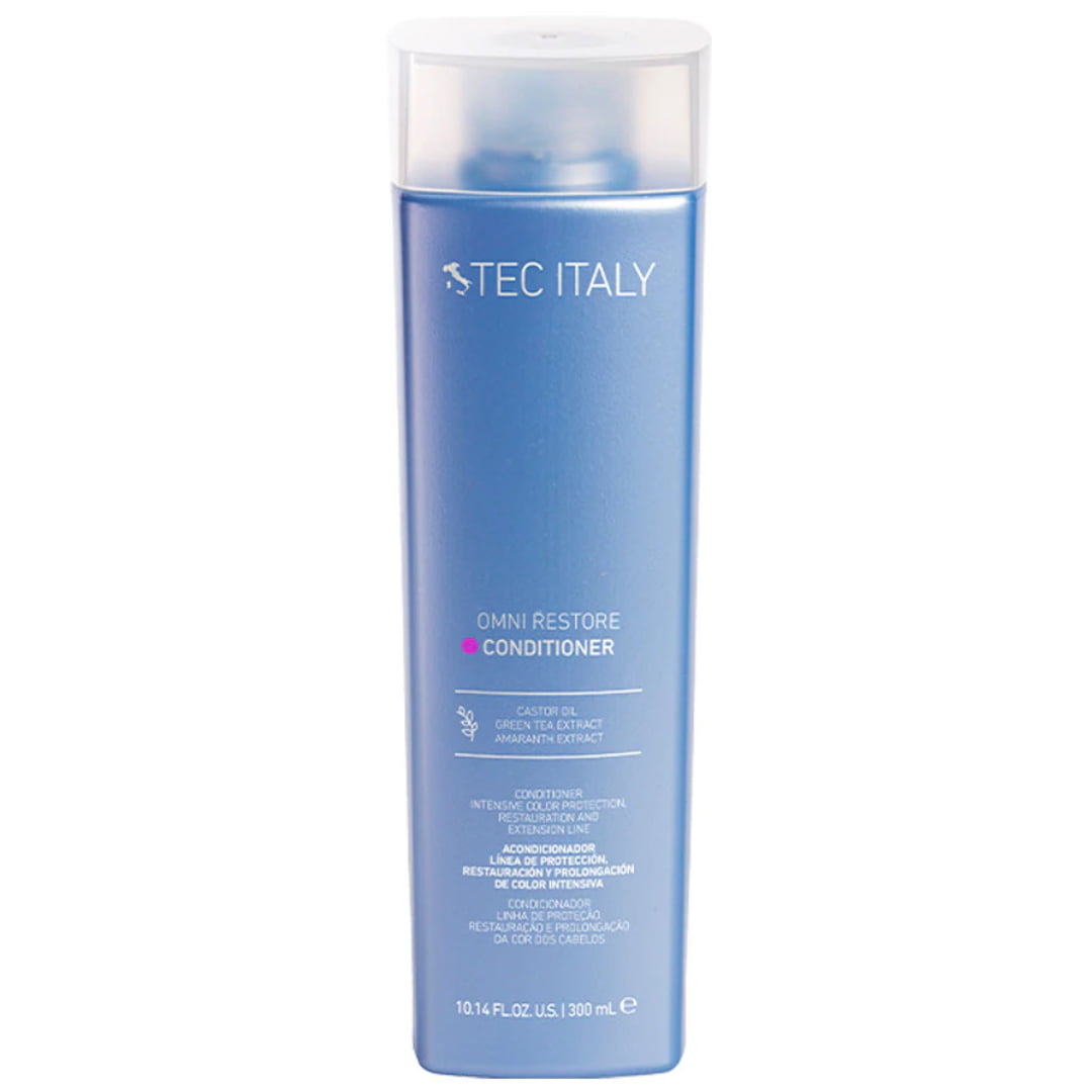  Acondicionador restaurador Tec Italy Omni Restore Conditioner de 300ml para control de frizz en Majo Belleza Panamá