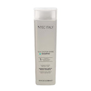 Shampoo de brillo con proteínas de seda Tec Italy Silk System Shine de 300ml en Majo Belleza Panamá.
