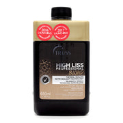 Truss High Liss Blond tratamiento alisador orgánico profesional para cabello rubio con pigmentos neutralizantes