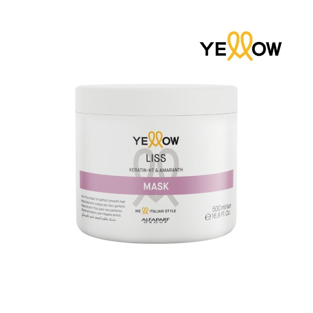 Yellow Liss Keratin-HT & Amaranth mask Yellow-mascarilla anti frizz 500 ml Panama 