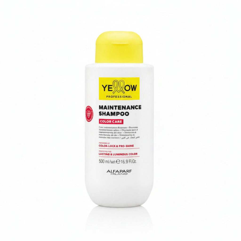  Yellow Professional Color Care Shampoo de 500ml para mantenimiento de color en Majo Belleza Panamá.