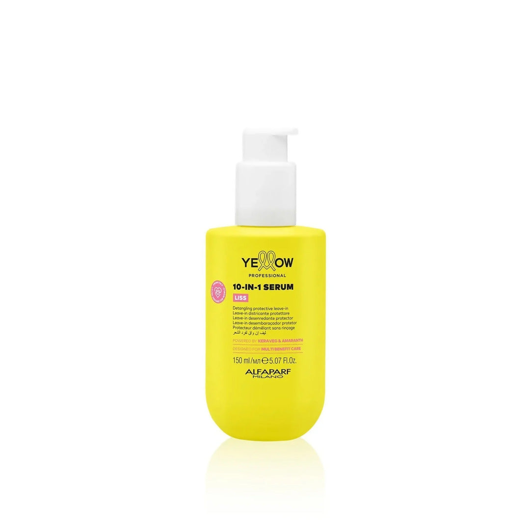 Yellow Professional Liss Multi-Benefit 10-in-1 Serum de 150ml para protección térmica en Majo Belleza Panamá.