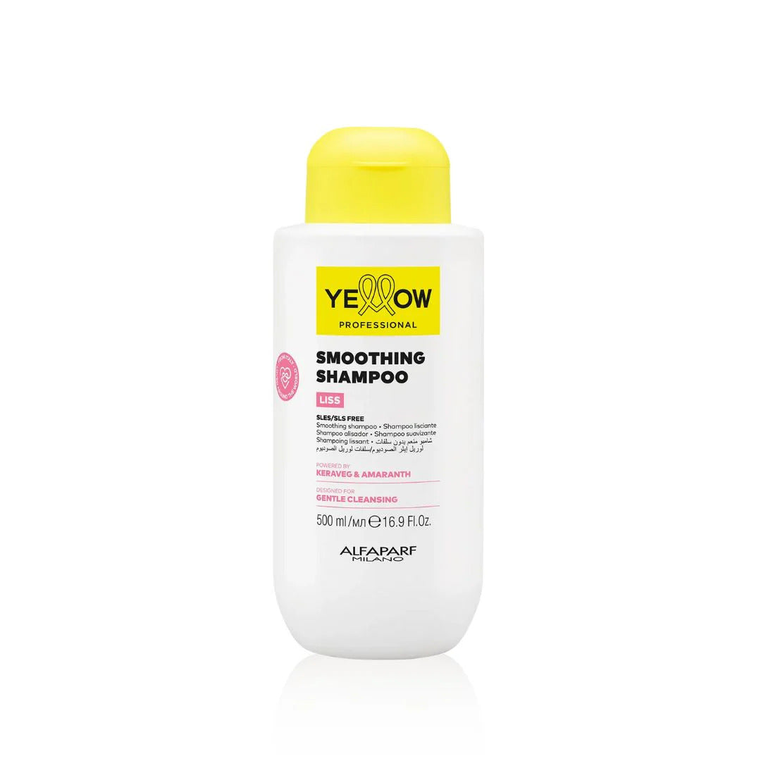 Yellow Professional Liss Smoothing Shampoo de 500ml para control de frizz en Majo Belleza Panamá.