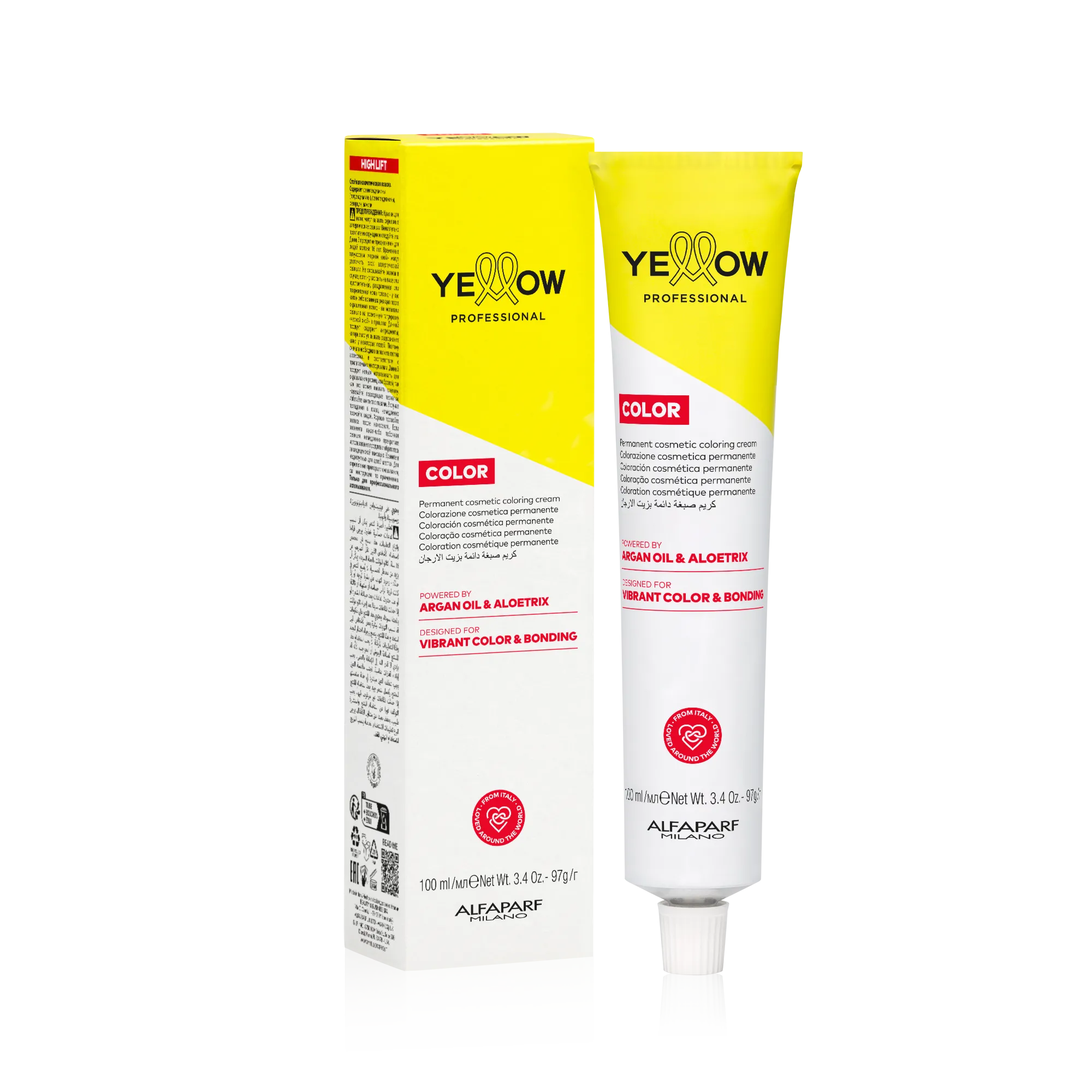 Yellow Tinte Permanente 100ml profesional Panamá 