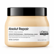 Loreal Professionnel Absolut Repair Professional Mask 500ml con proteina y quinoa dorada para cabello seco y dañado Majo Belleza Panamá