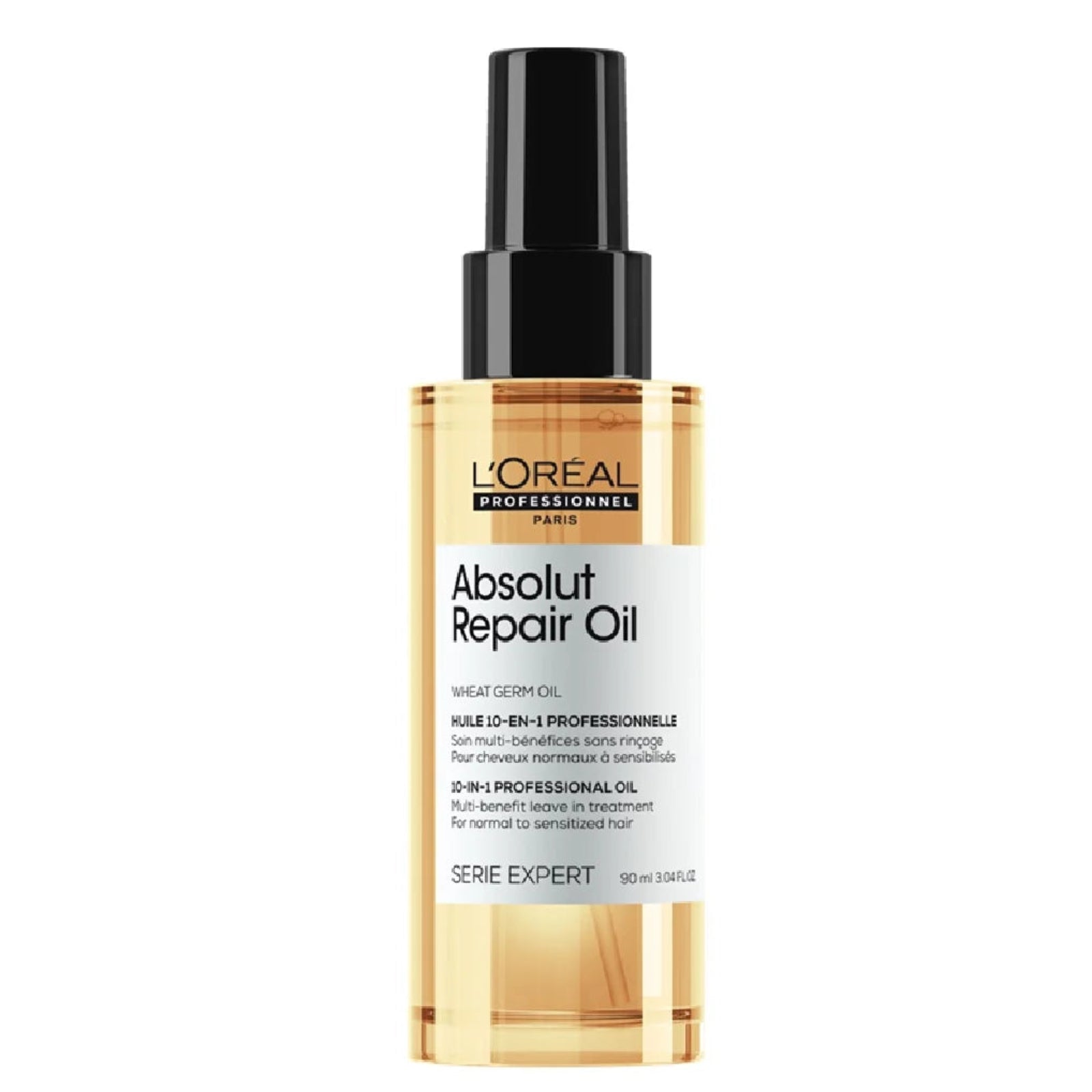 Loreal Professionnel Absolut Repair Oil 10-en-1 90ml — Aceite capilar sin enjuague proteccion termica 230C Serie Expert Majo Belleza Panama