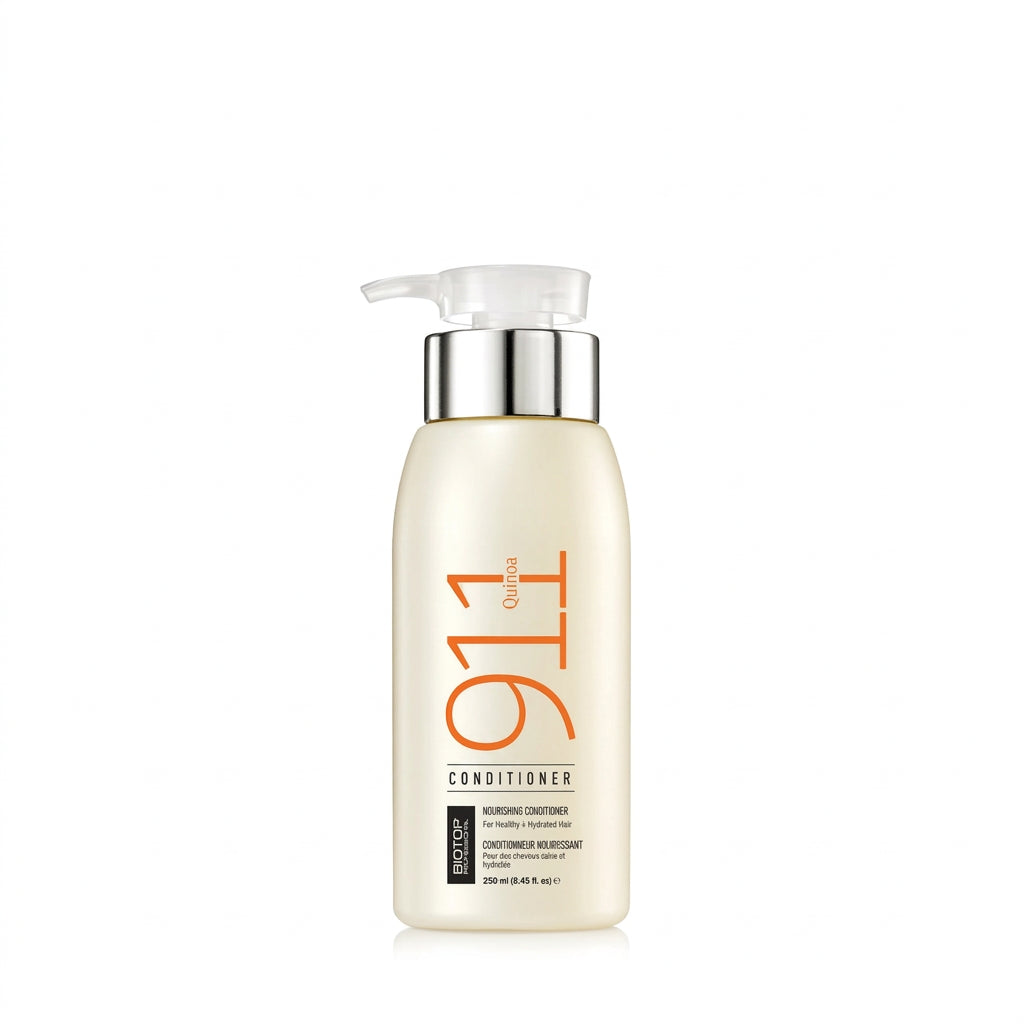 Acondicionador Hidra Repair Biotop 911 Quinoa 250ml para cabello fino, hidratación y reparación sin peso, Majo Belleza Panamá