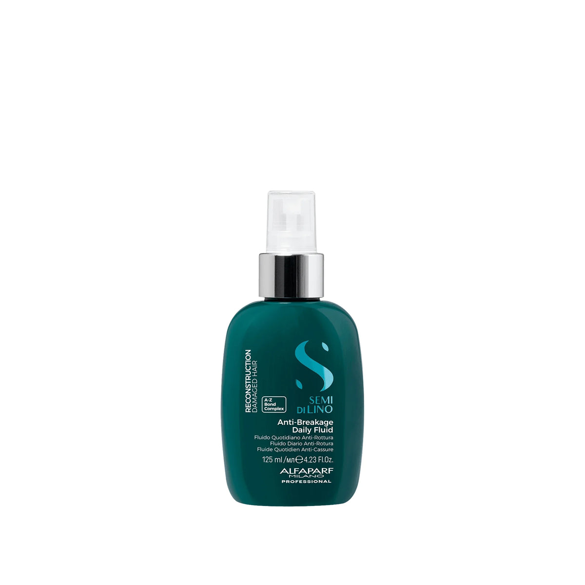 Alfaparf Semi di Lino Anti-Breakage Leave-in 125 ml. Tratamiento sin enjuague para cabello frágil y dañado que aporta suavidad, brillo y facilidad de peinado.