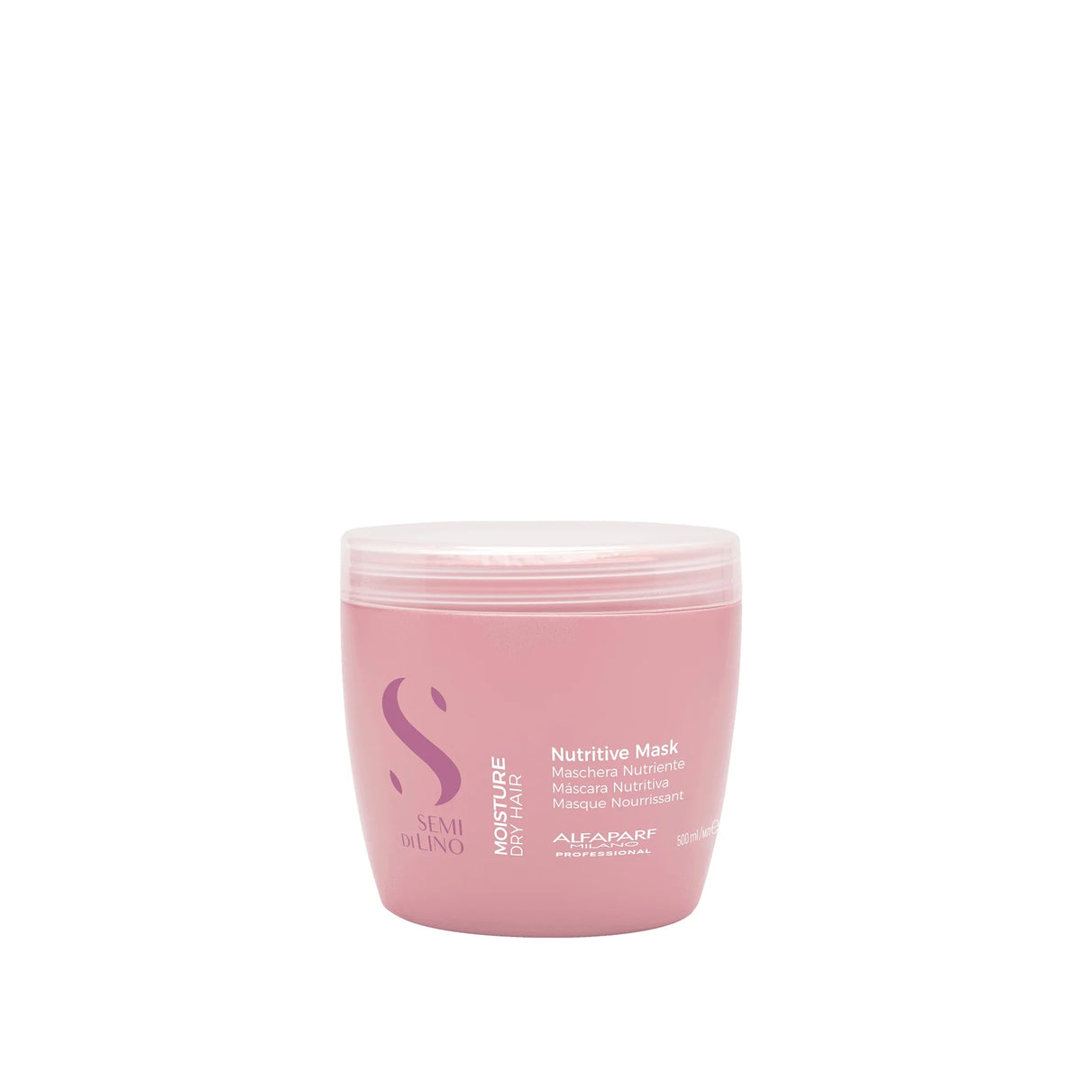 Alfaparf Semi di Lino Moisture Nutritive Mask 500 ml. Tratamiento para suavidad y brillo.