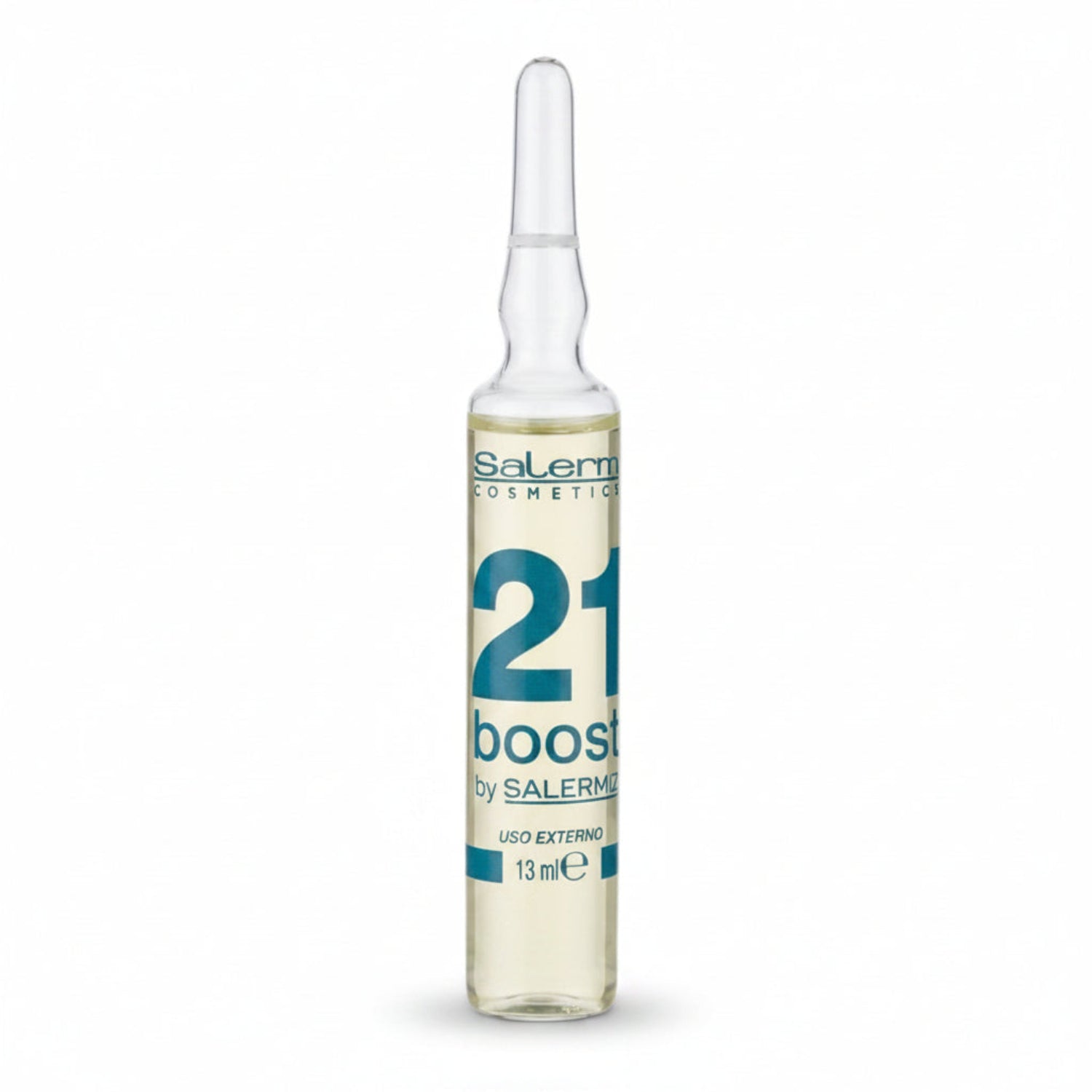 Ampolla Salerm 21 Boost 13ml tratamiento concentrado proteínas de seda brillo capilar Panamá