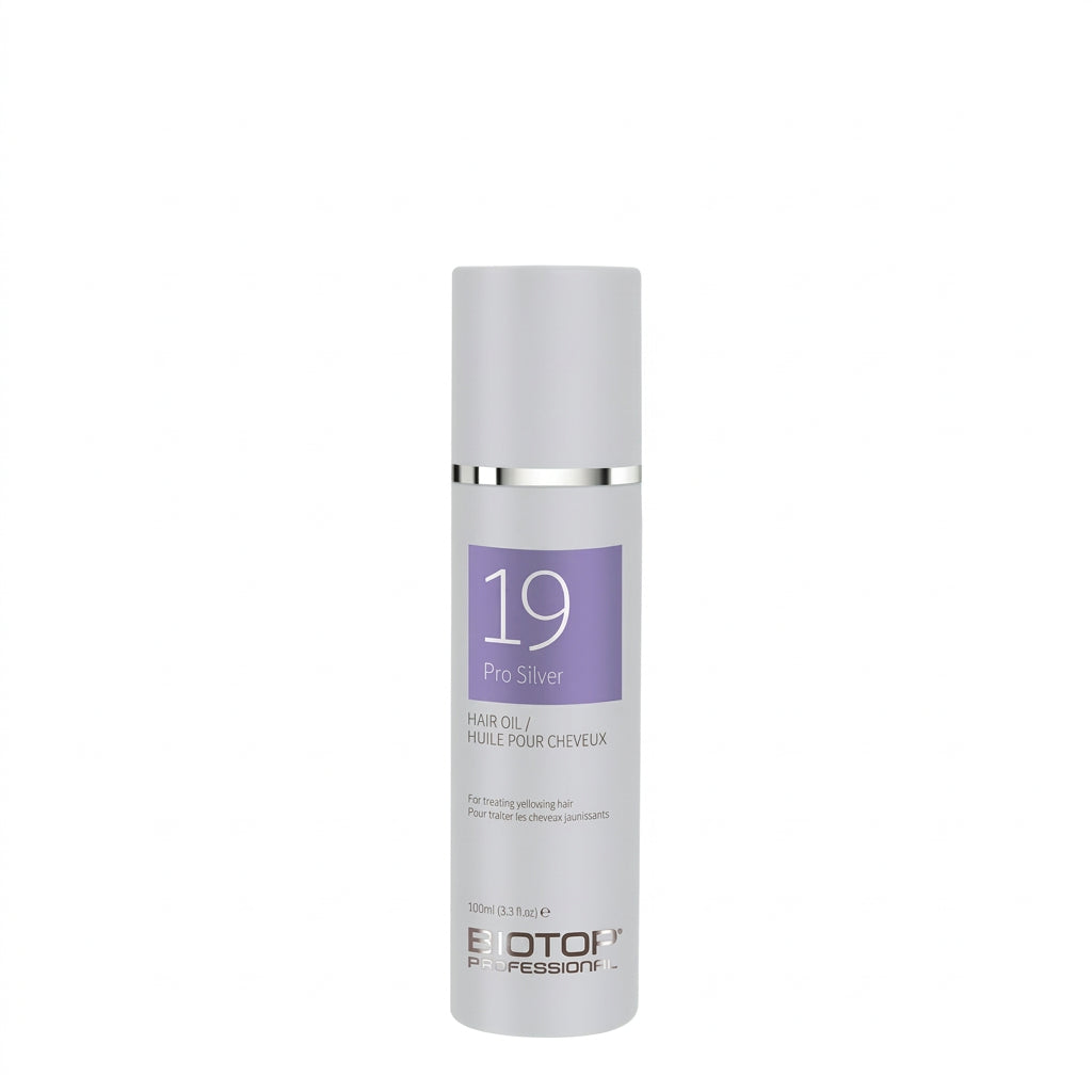 Biotop 19 Pro Silver Hair Oil 100 ml - Aceite capilar para cabello rubio y canas