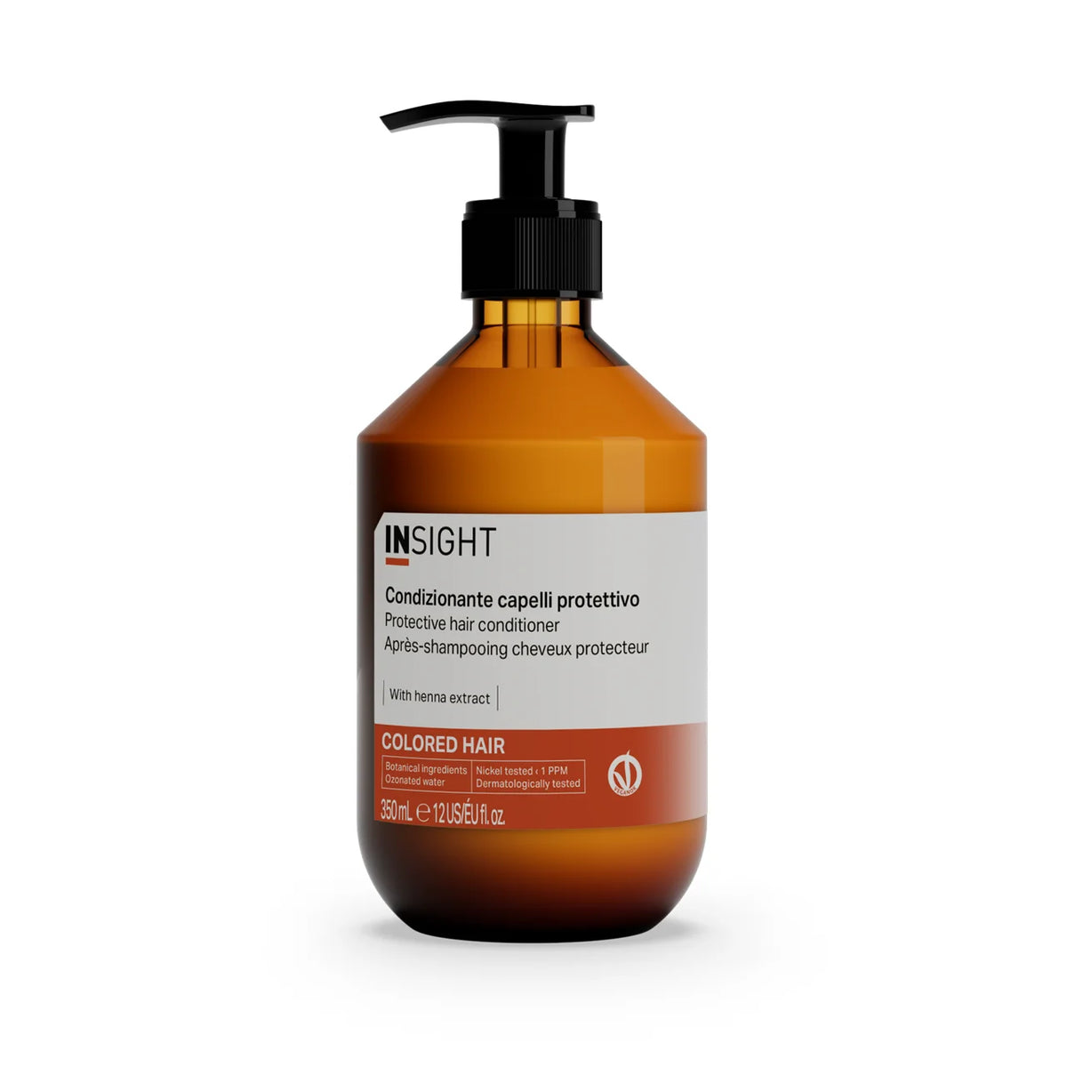Acondicionador Insight Colored Hair 350 ml con extracto de henna para cabello teñido, que ayuda a prolongar el color, desenreda y aporta suavidad y brillo Majo Belleza Panamá.