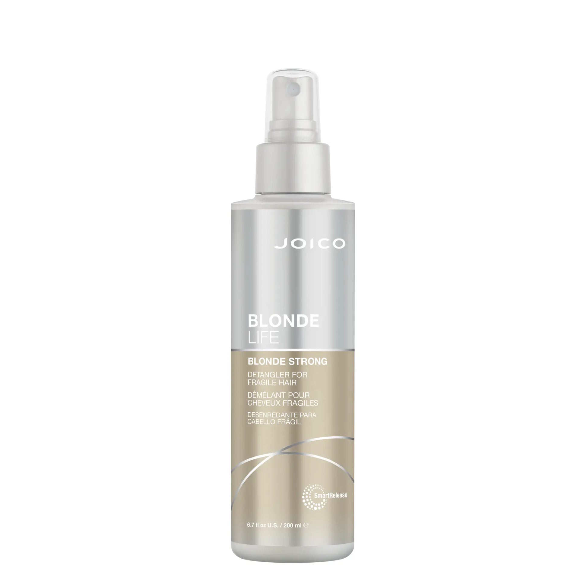 Joico Blonde Life Blonde Strong Detangler 200ml — Spray desenredante con SmartRelease™ para cabello rubio frágil y decolorado