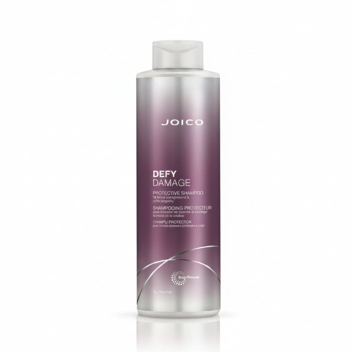 Joico Defy Damage Shampoo 1 Litro — Champú reparador y protector del color para cabello teñido y tratado