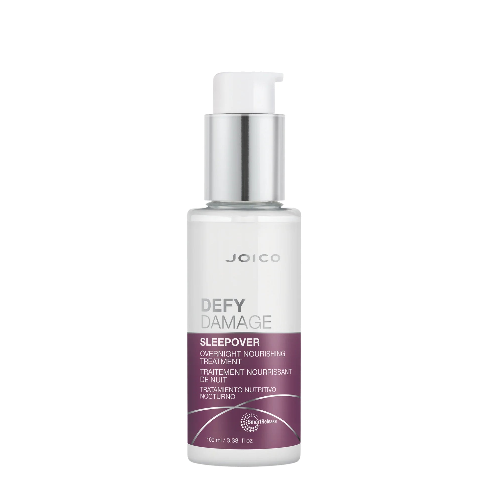 Joico Defy Damage Sleepover Overnight Treatment 100ml — Tratamiento nutritivo nocturno con SmartRelease™ para reparar cabello dañado mientras duermes