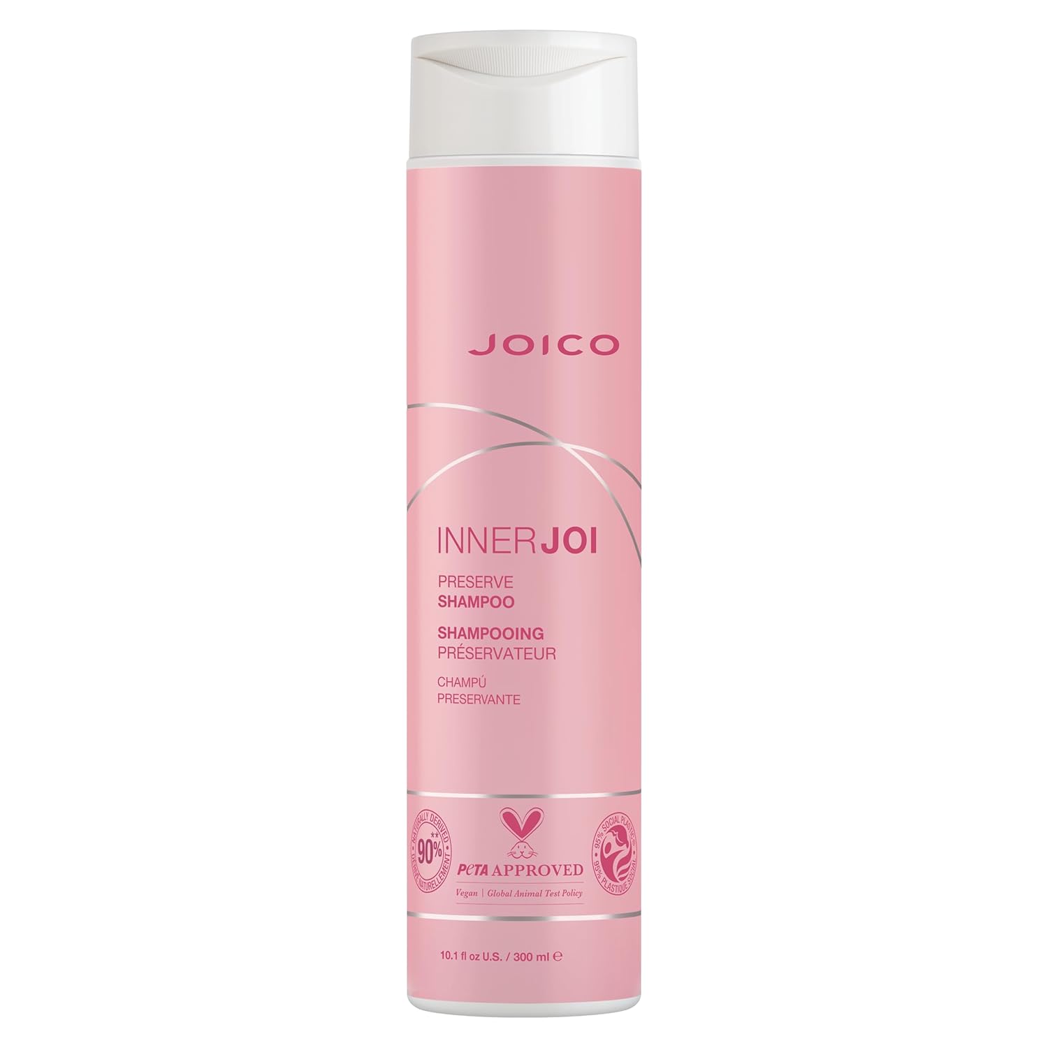 Joico InnerJoi Preserve Shampoo 300ml — Champú vegano preservante PETA Approved con 90% ingredientes naturales