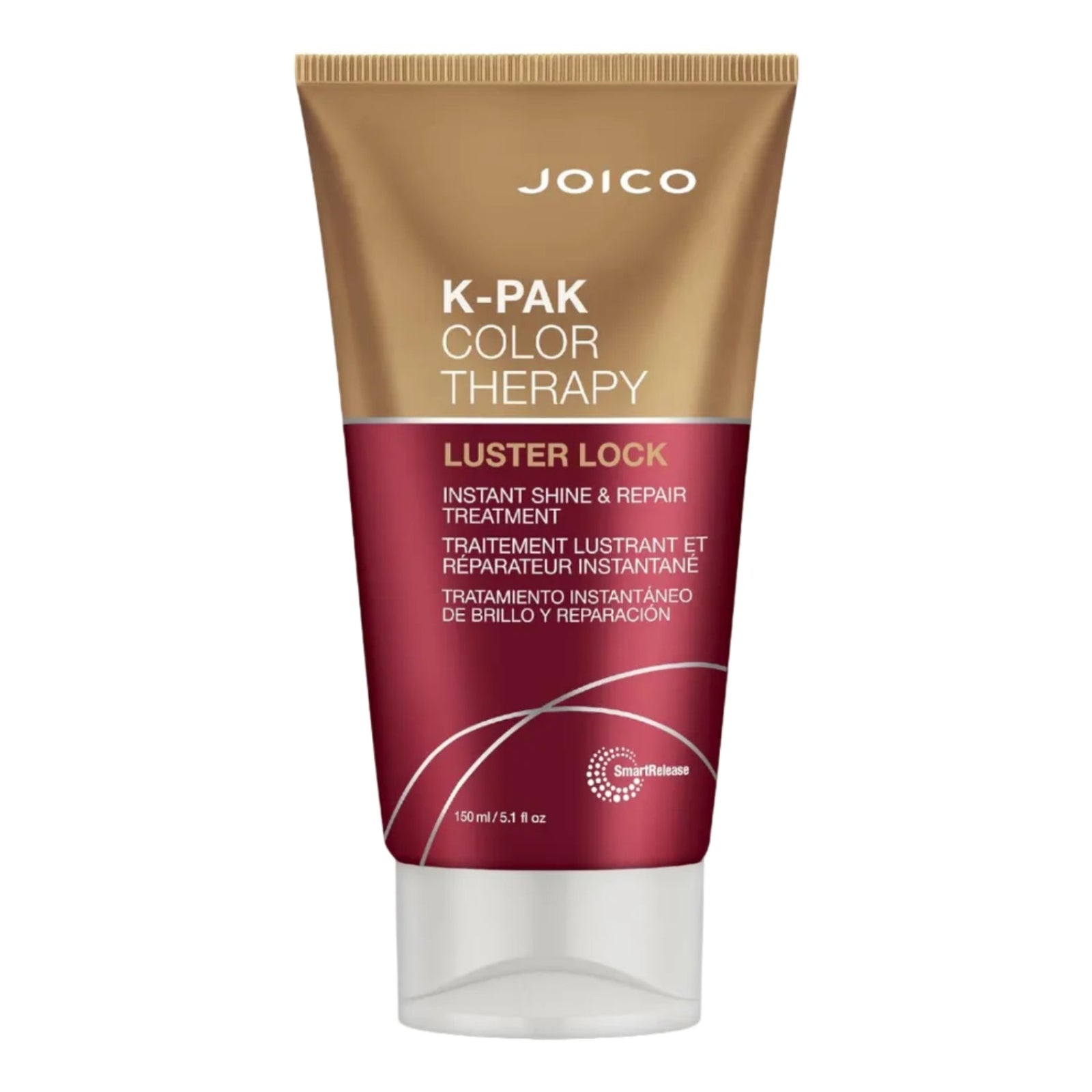 Joico K-PAK Color Therapy Luster Lock 150ml — Tratamiento instantáneo de brillo y reparación con SmartRelease™ para cabello teñido