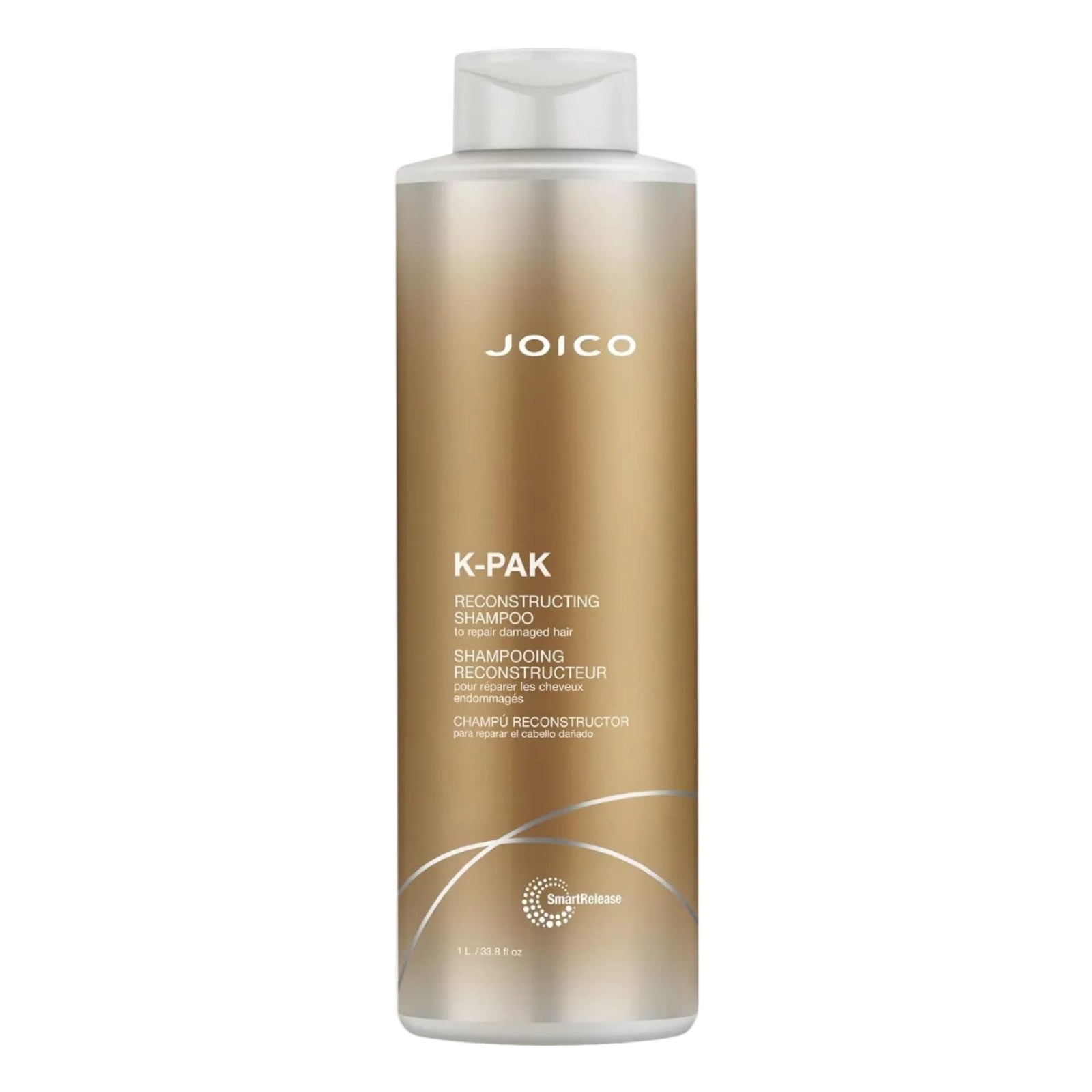 Joico K-PAK Reconstructing Shampoo 1 Litro — Champú reconstructor con SmartRelease™ para reparar cabello dañado