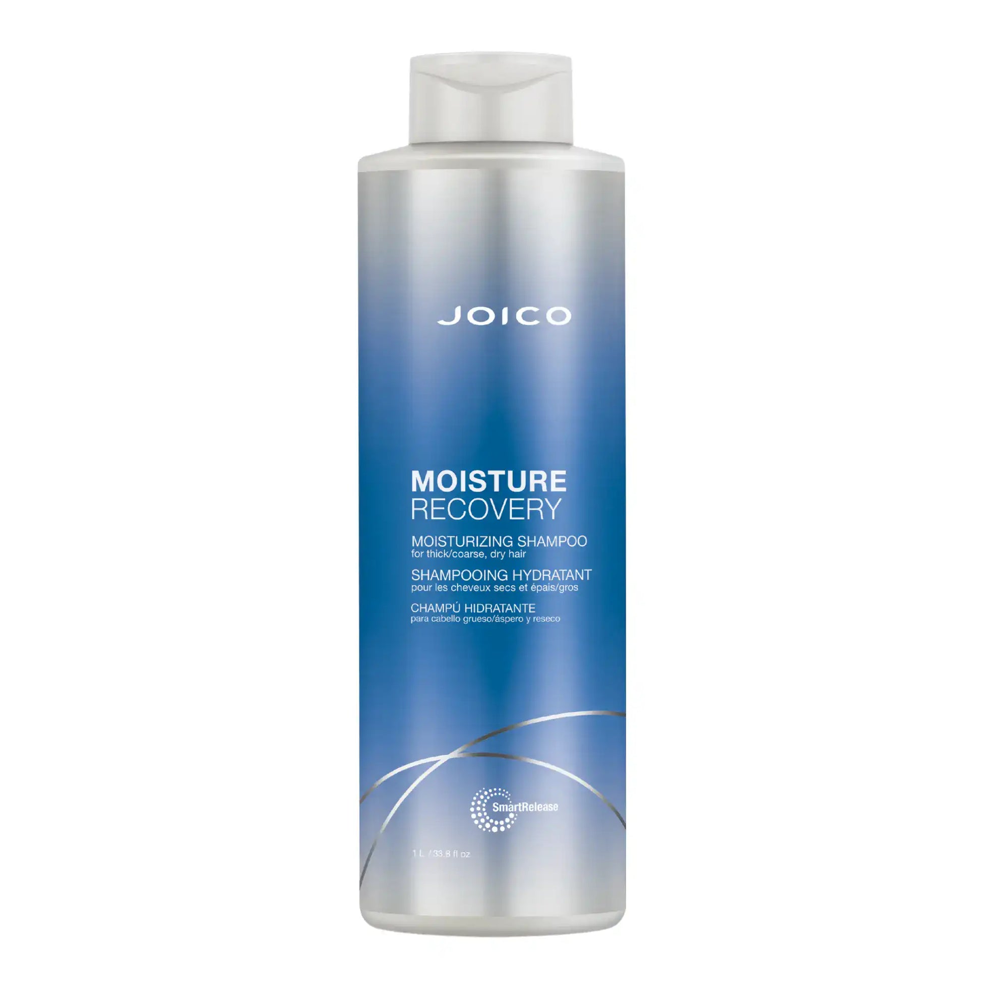 Joico Moisture Recovery Moisturizing Shampoo 1 Litro — Champú hidratante con SmartRelease™ para cabello seco, grueso y áspero