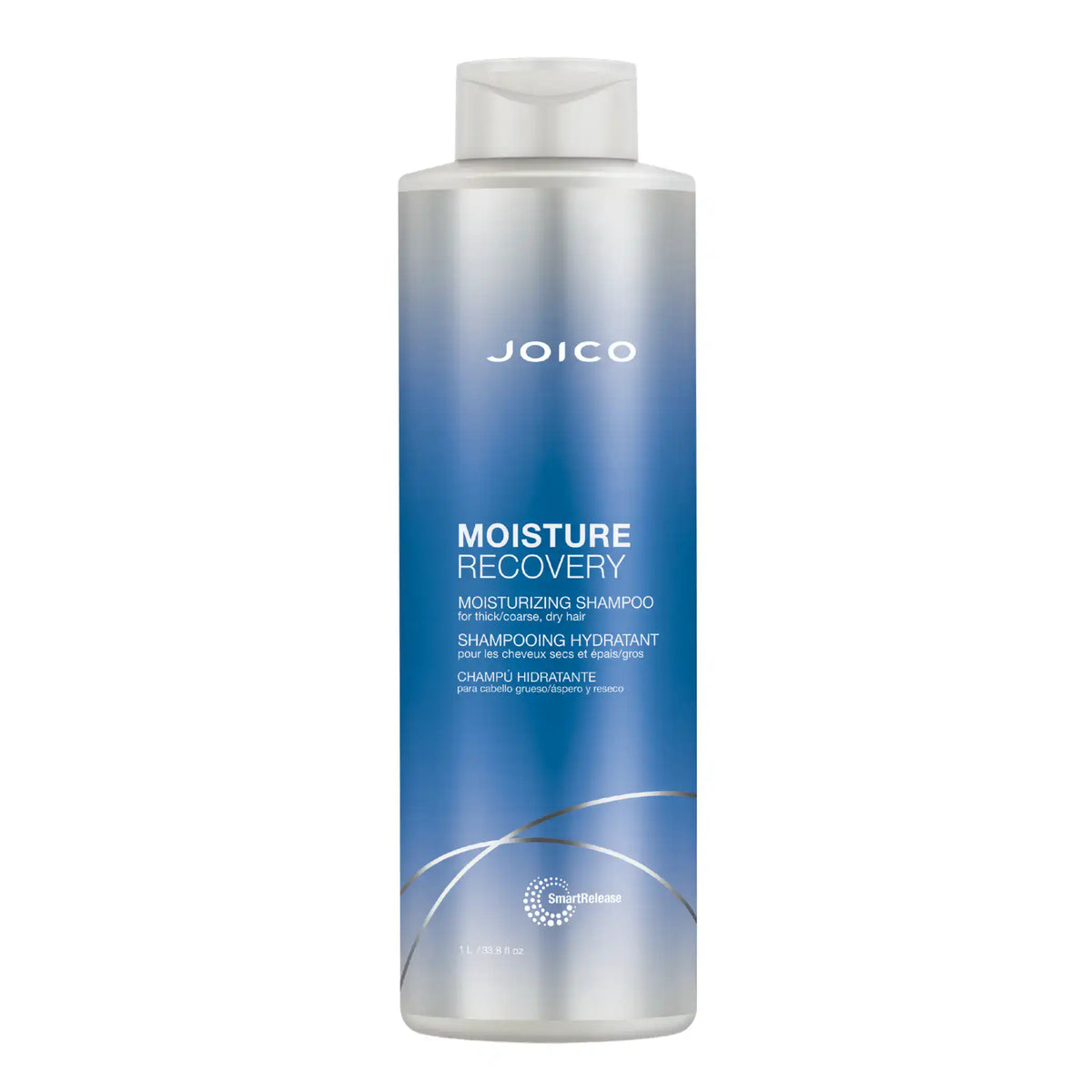 Joico Moisture Recovery Moisturizing Shampoo 1 Litro — Champú hidratante con SmartRelease™ para cabello seco, grueso y áspero