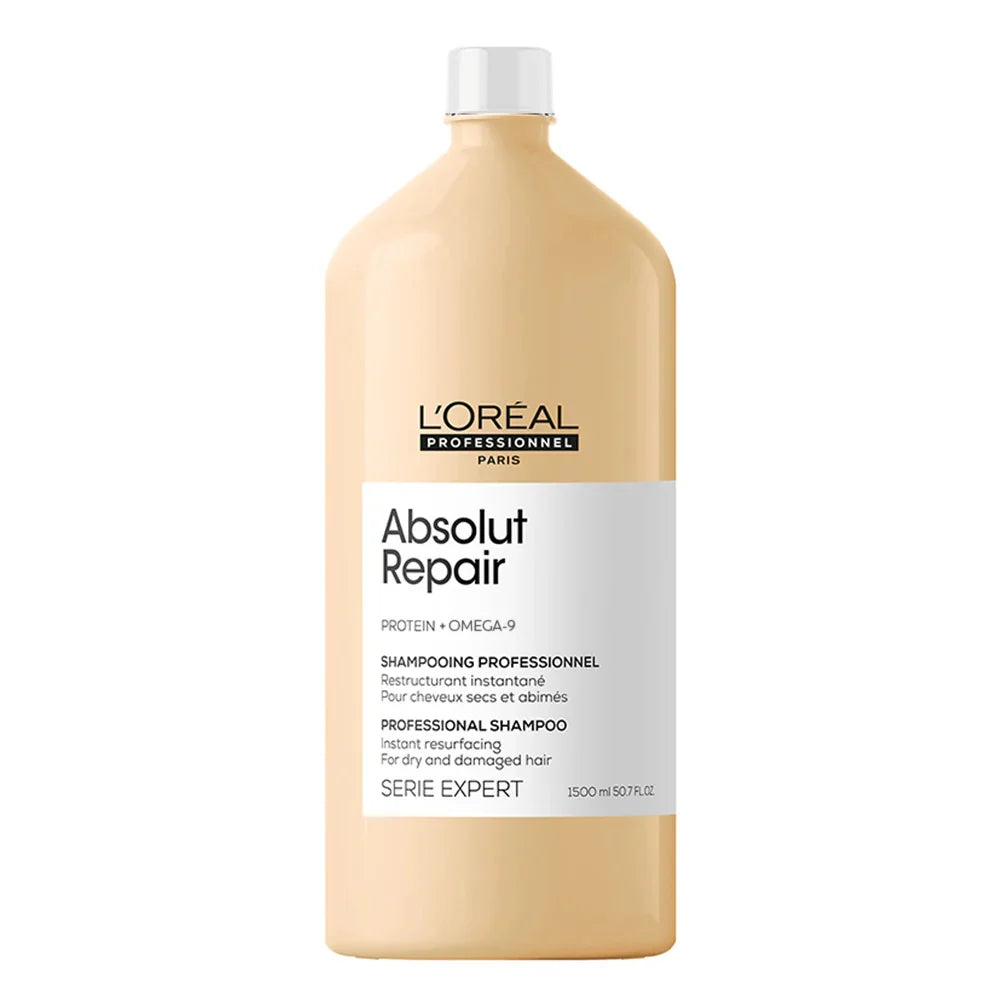 Shampoo L'Oréal Absolut Repair Quinoa 1500ml repara fibra capilar dañada Panamá
