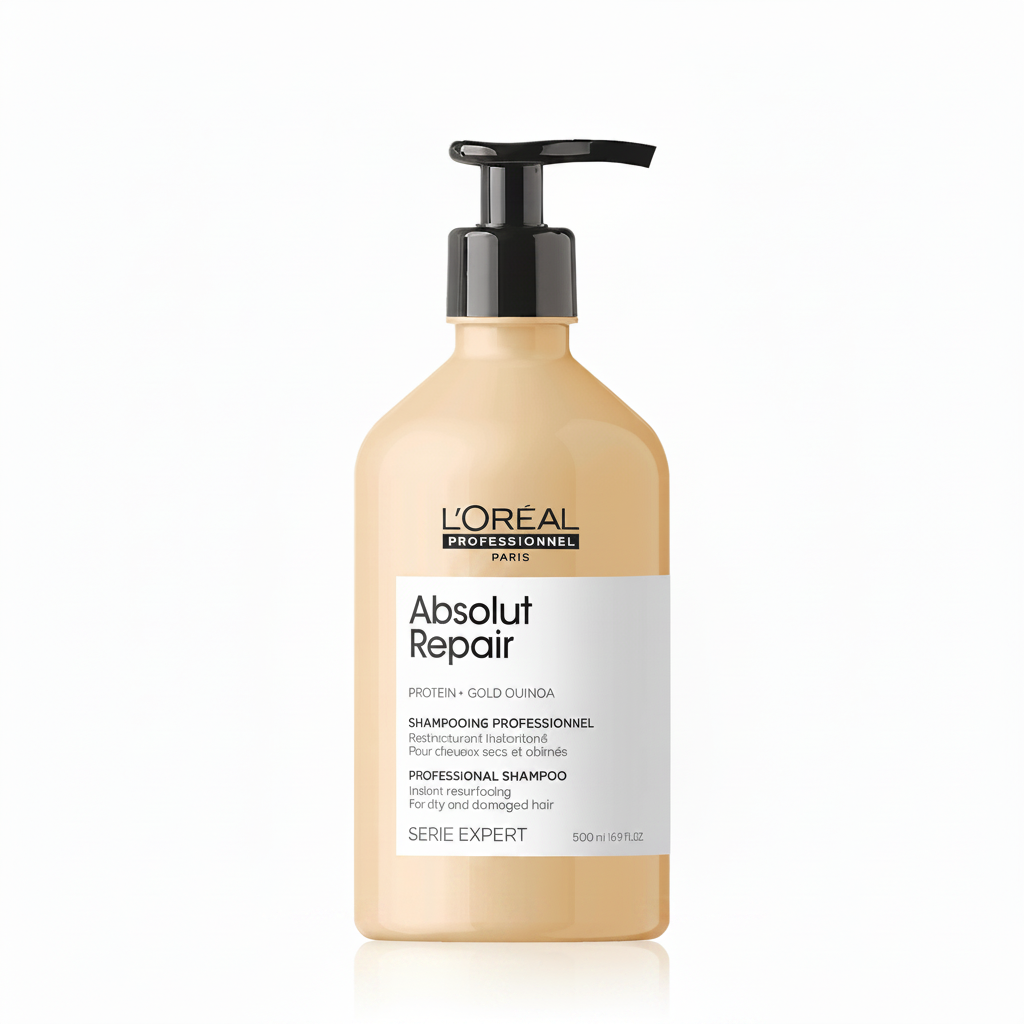 Shampoo L'Oréal Absolut Repair Quinoa 500ml repara fibra capilar dañada Panamá